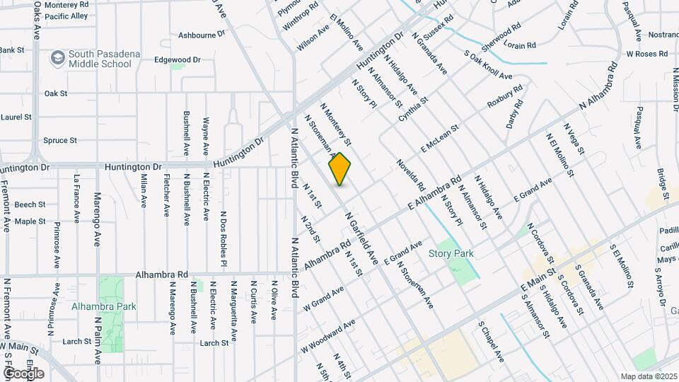 816 N Garfield Ave Map and Location Details
