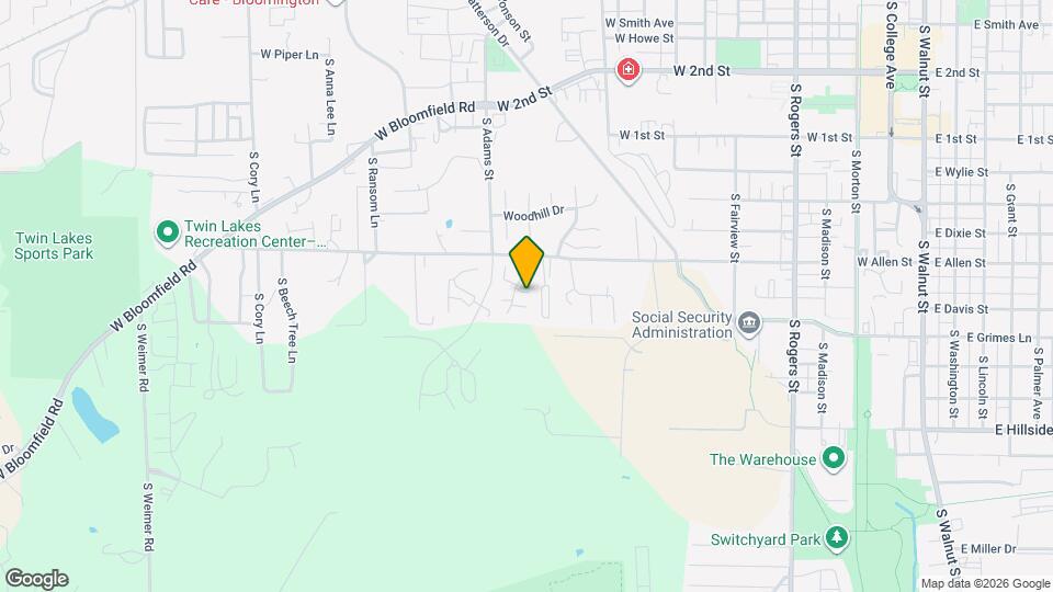 1423 W Allen St Map and Location Details