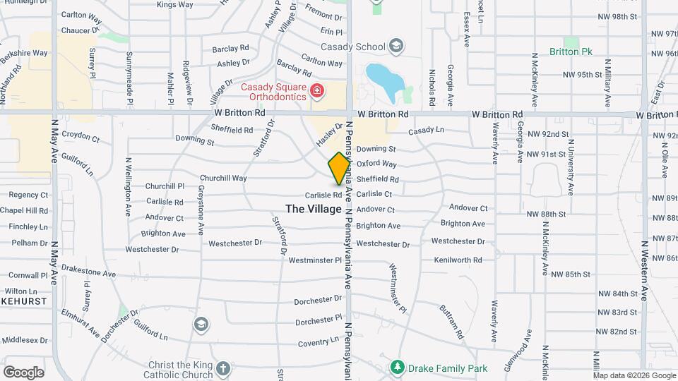 1705 Carlisle Rd Map and Location Details