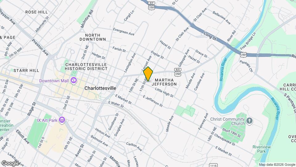 1105 Little High St Map and Location Details