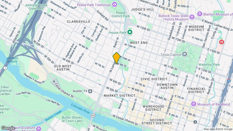 901 W 9th St Map and Location Details