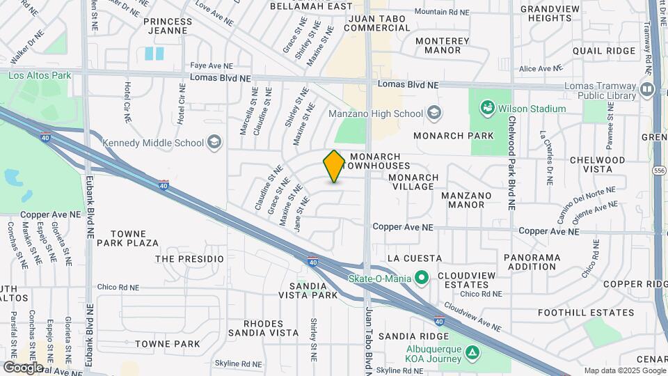 11629 La Cueva Ln NE Map and Location Details