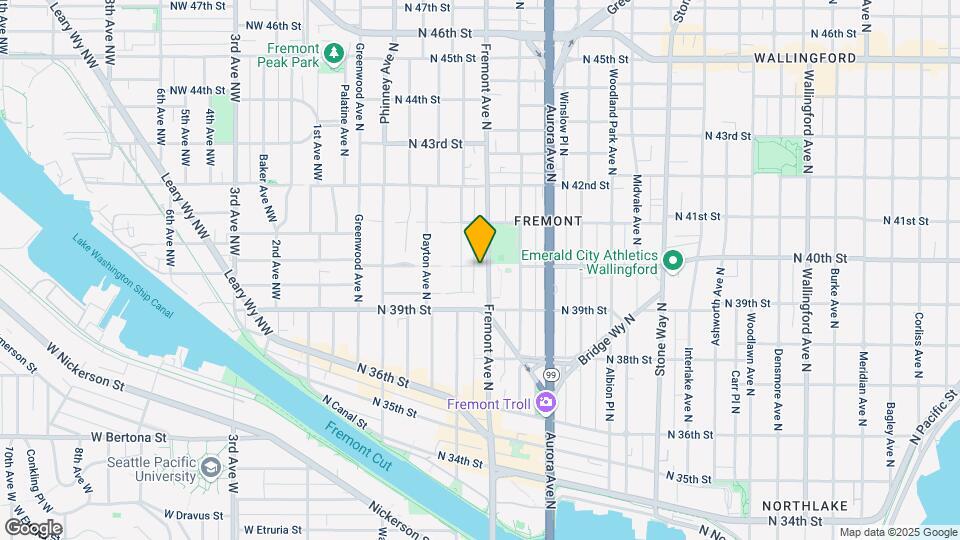Freemont Fourplex Map and Location Details