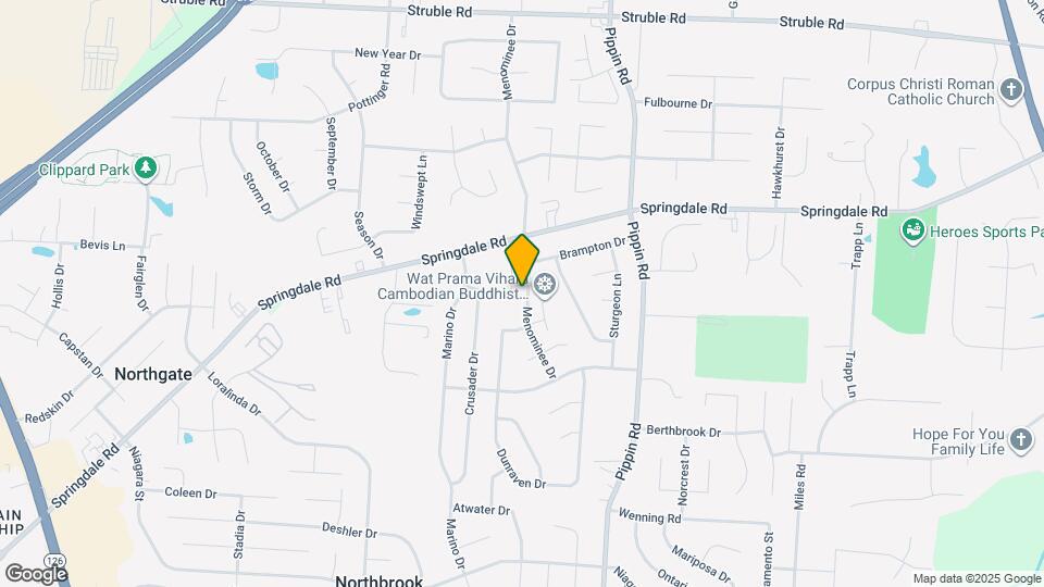 10081 Menominee Dr Map and Location Details