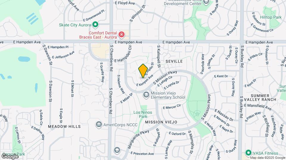 3696 S Jasper St Map and Location Details