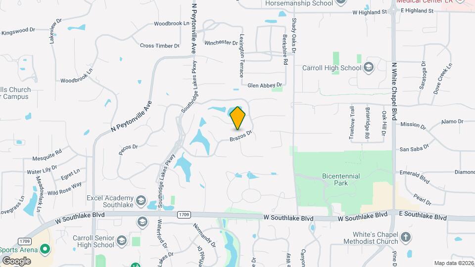 1015 Brazos Dr Map and Location Details