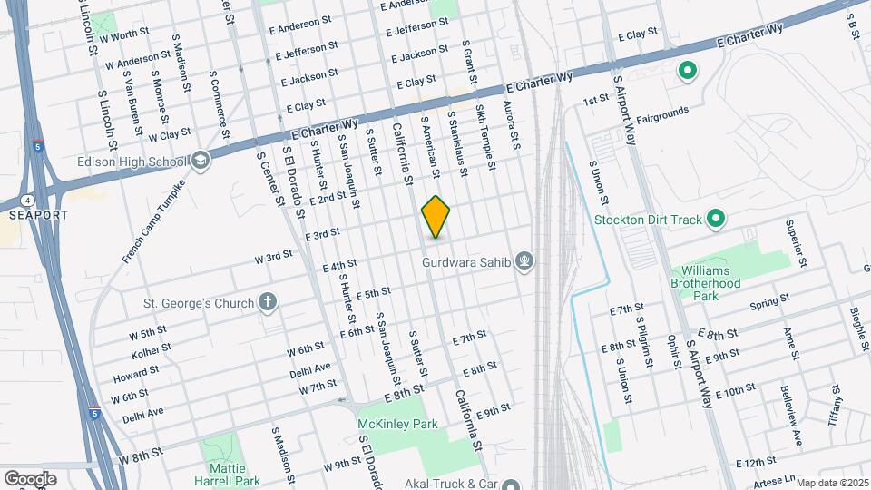 515 E 4th St Map and Location Details