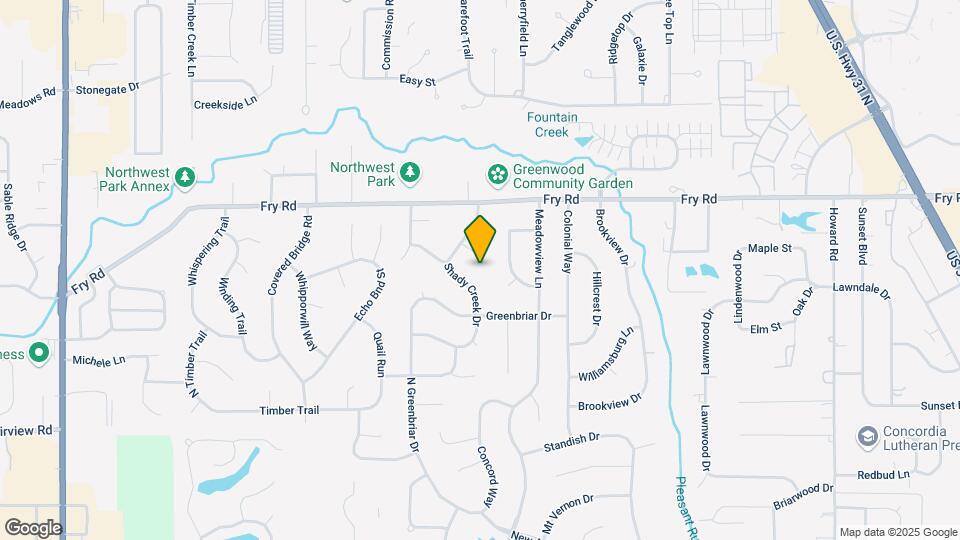 639 Shady Creek Ct Map and Location Details