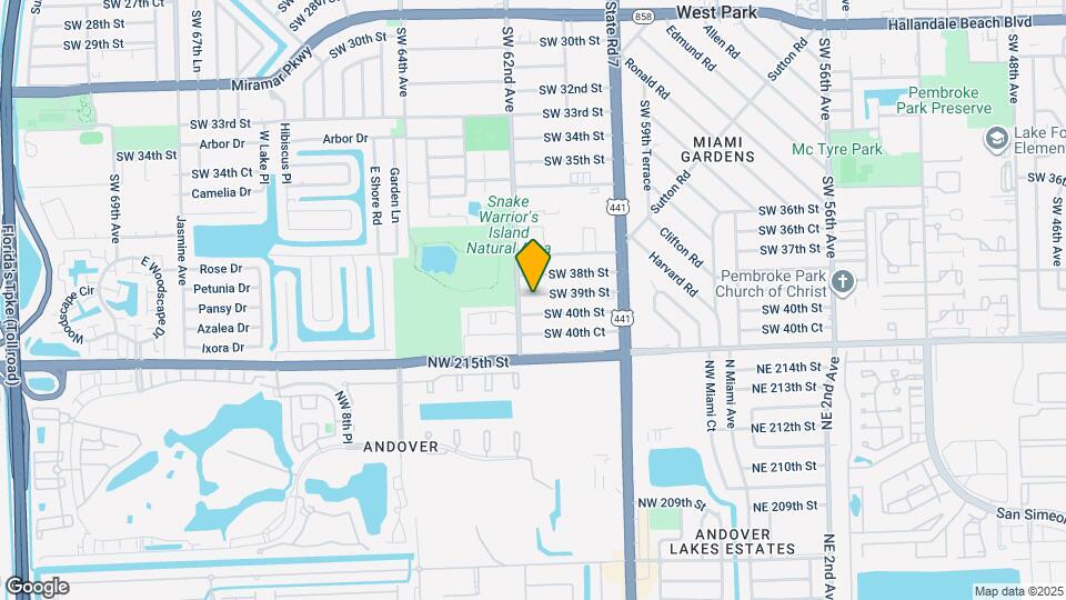 6132 SW 39th St Map and Location Details