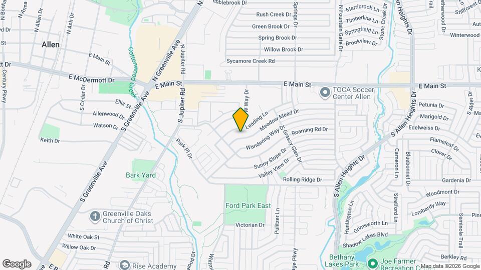 713 Meadow Mead Dr Map and Location Details