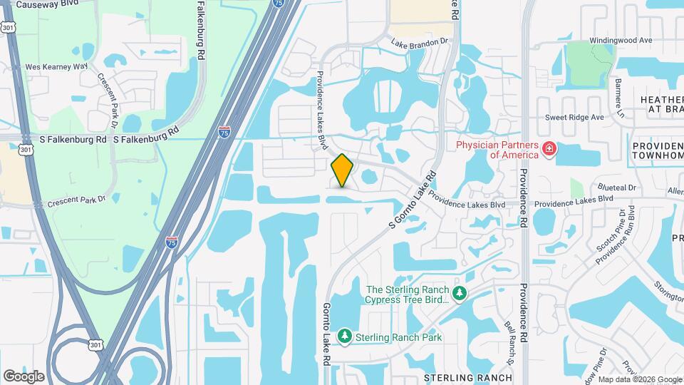 2624 Edgewater Falls Dr Map and Location Details