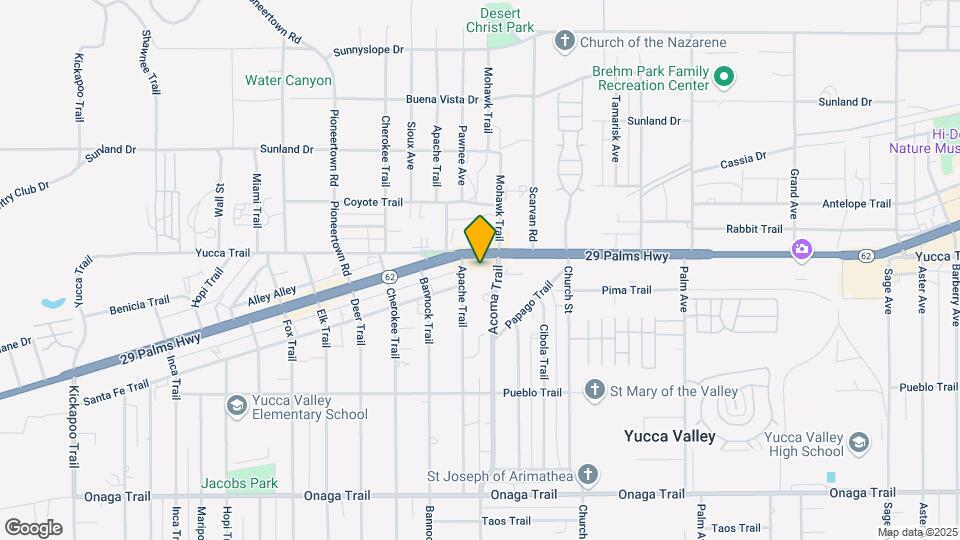 56075 29 Palms Hwy Mapa y Detalles de la Ubicación