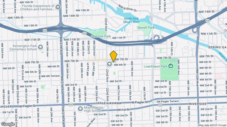 2125-2127 NW 6th St Map and Location Details