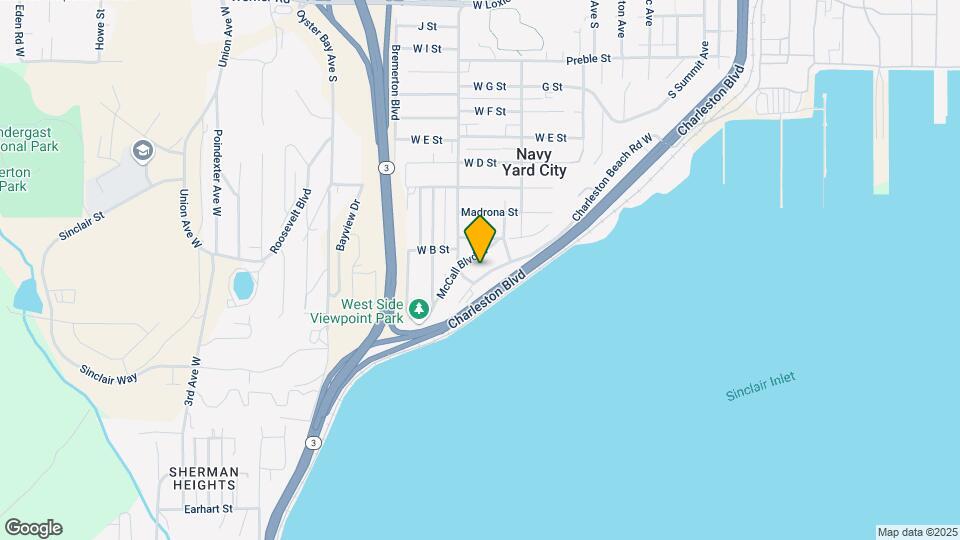 1615 Charleston Beach Rd W Mapa y Detalles de la Ubicación