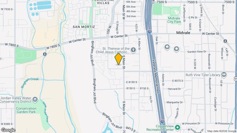 732 Wasatch St. Map and Location Details