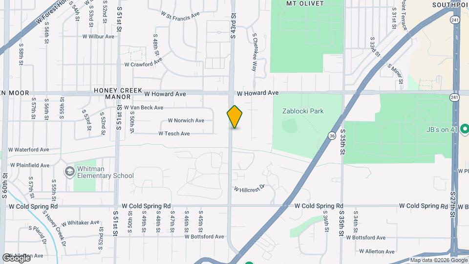 4030 S 43rd St Map and Location Details