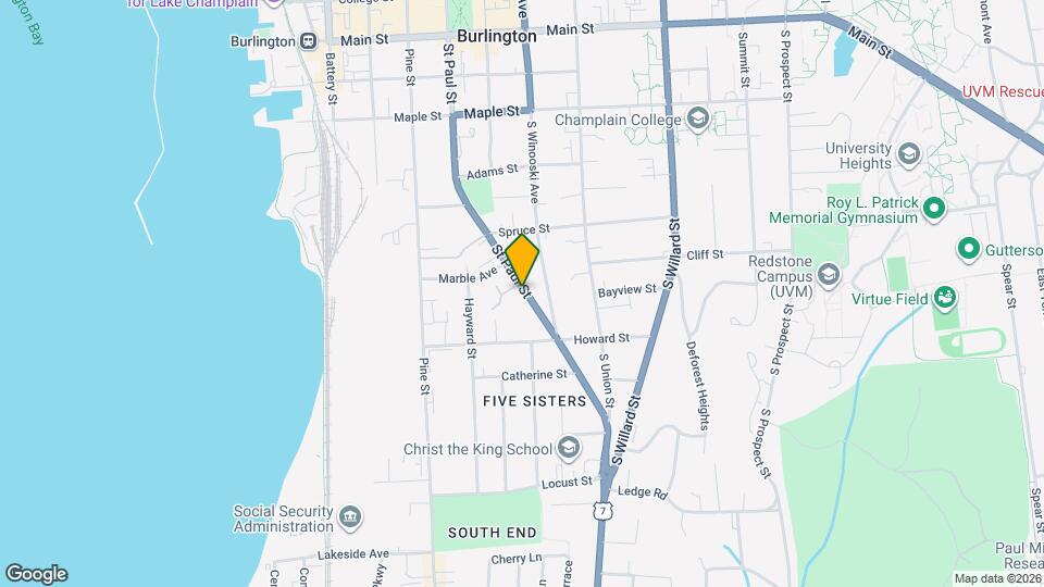 409 Saint Paul St Mapa y Detalles de la Ubicación