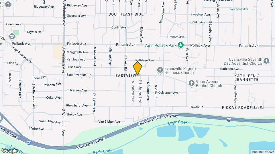 2463 E Riverside Dr Map and Location Details