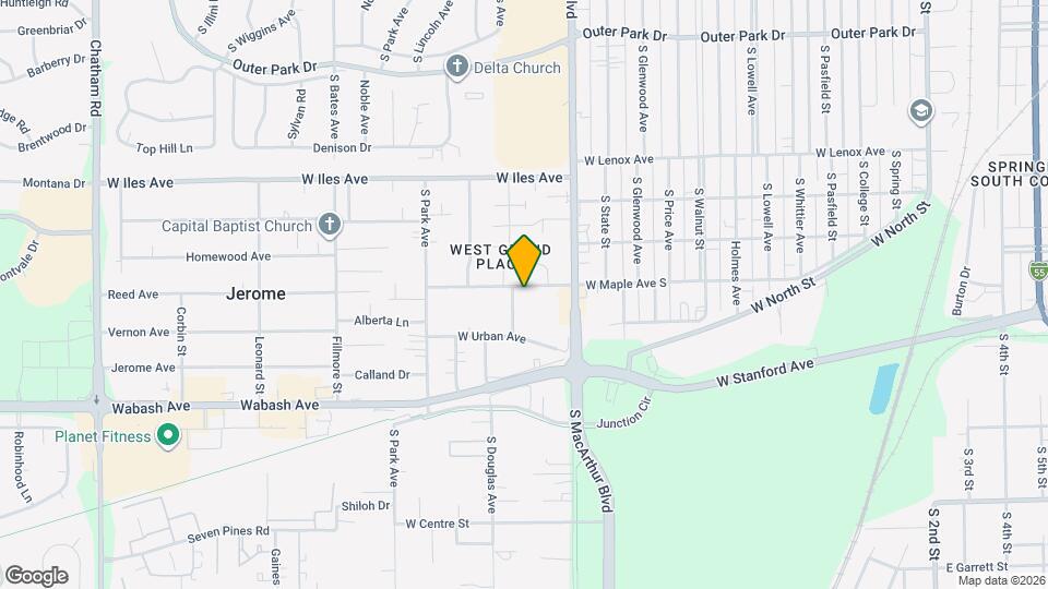 1038 W Maple Ave S, Unit 1 Map and Location Details