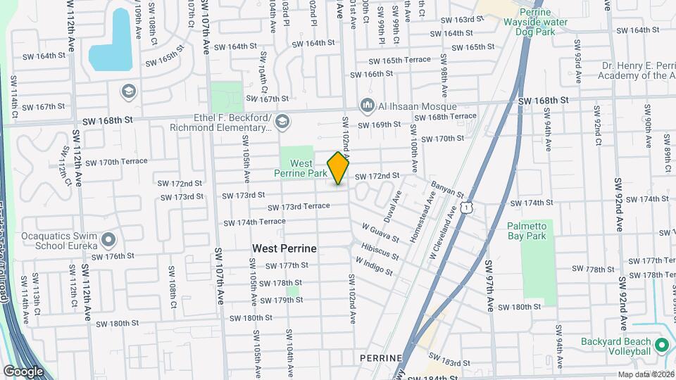 10229 SW 173rd St Map and Location Details