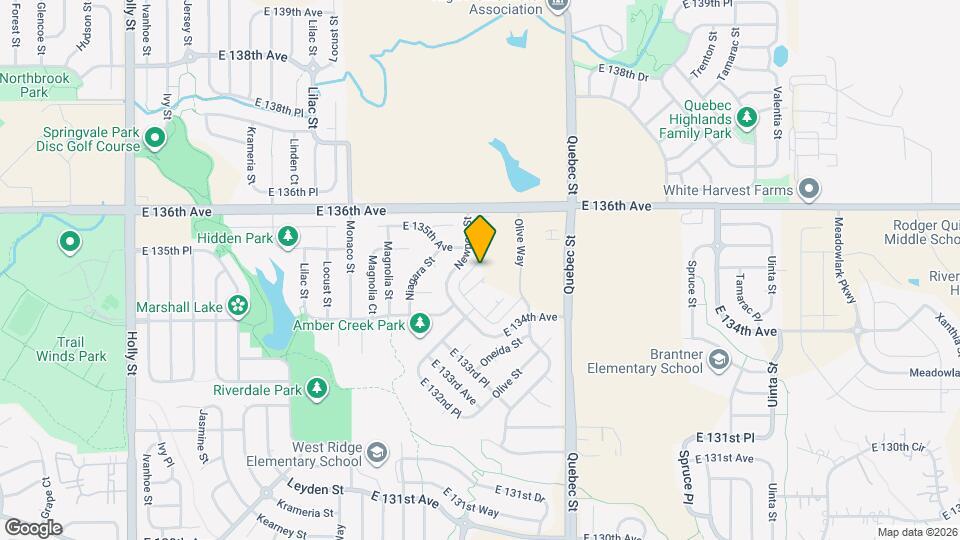 13492 Oneida Ln Map and Location Details