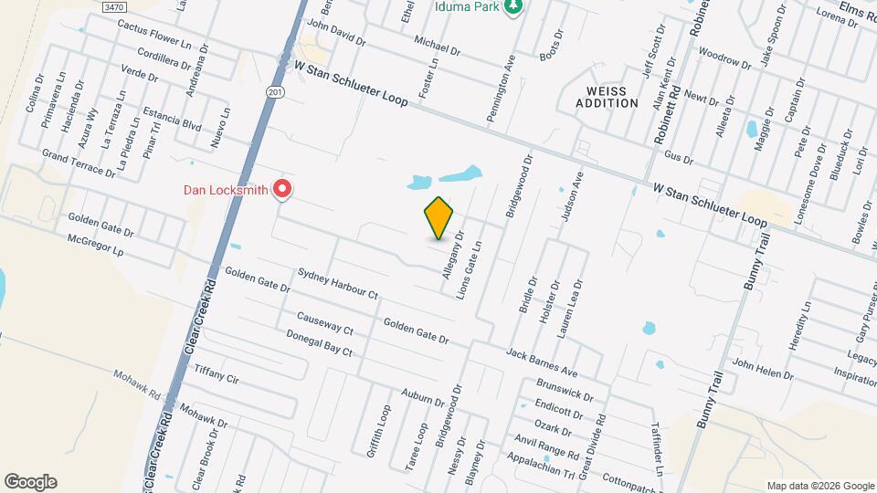 4609 Lookout Mountain Ln Map and Location Details