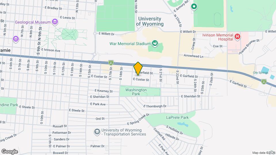 1915 E Custer St Map and Location Details