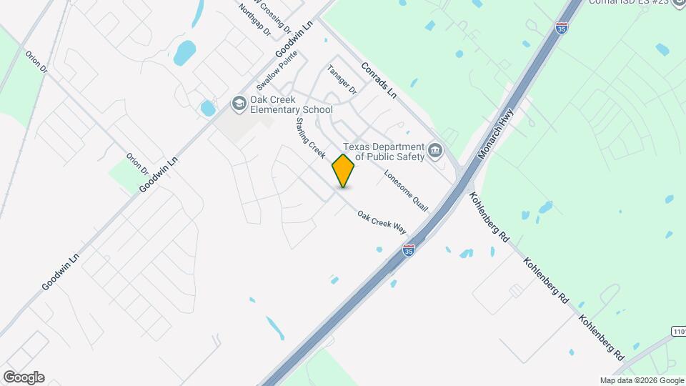 212 Oak Creek Way Map and Location Details