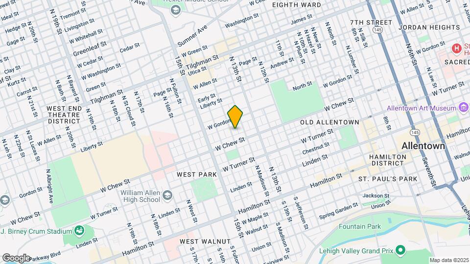 315 N 14th St Map and Location Details