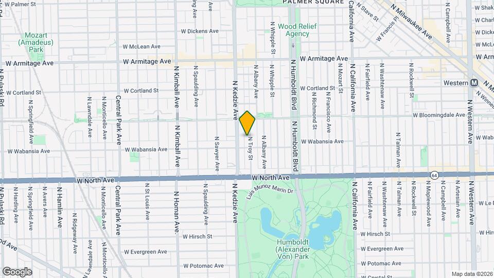 1714 N Troy St, Unit Apt 1 Mapa y Detalles de la Ubicación