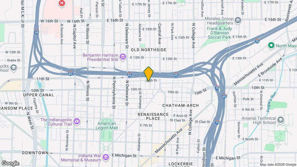 1026 N New Jersey St Mapa y Detalles de la Ubicación