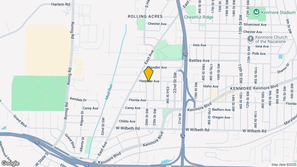 1192 Harpster Ave Map and Location Details