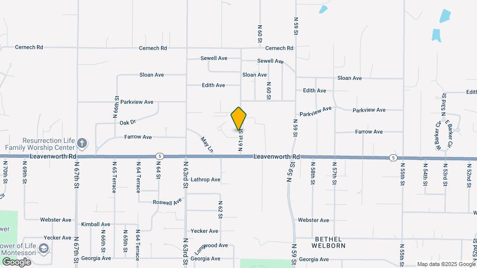 3144 N 61st St Map and Location Details