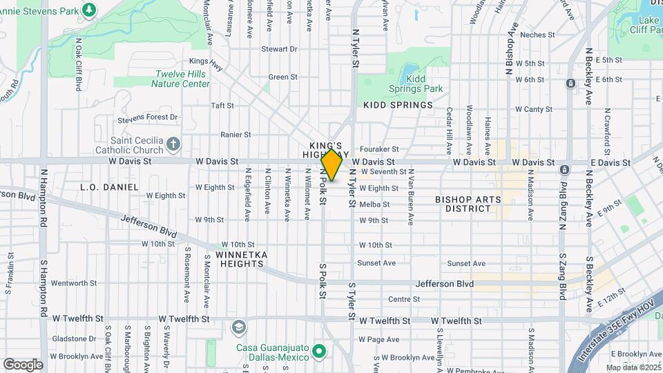 933 W Eighth Street Unit Map and Location Details