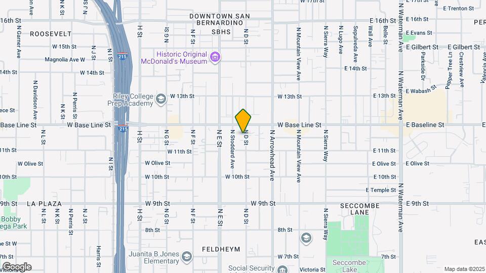 1138 N D St Map and Location Details