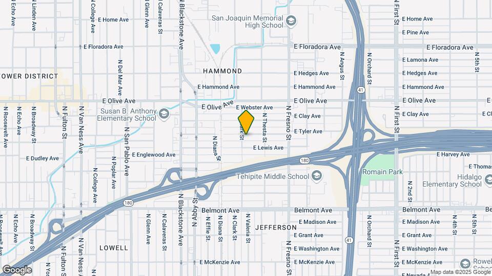 2212 E Tyler Ave Mapa y Detalles de la Ubicación