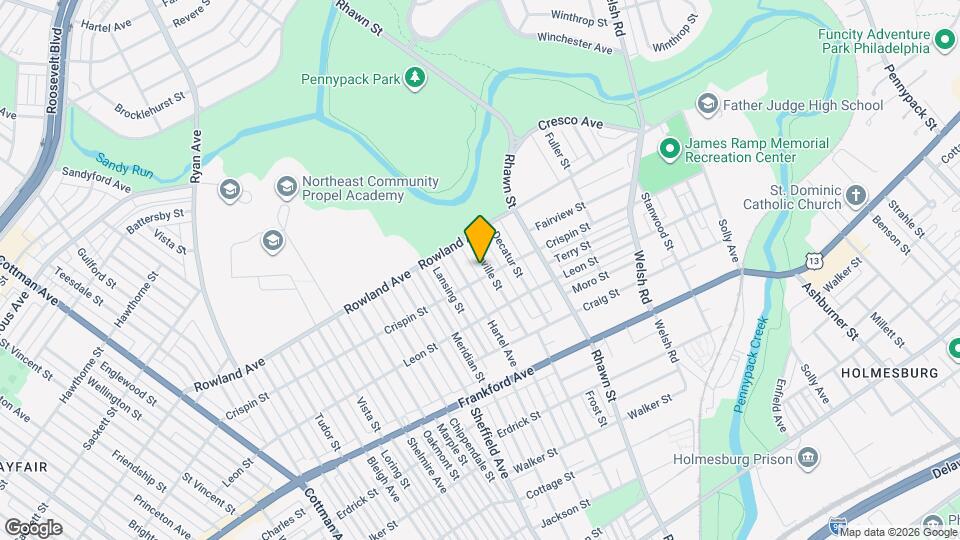 3342 Ashville St Map and Location Details