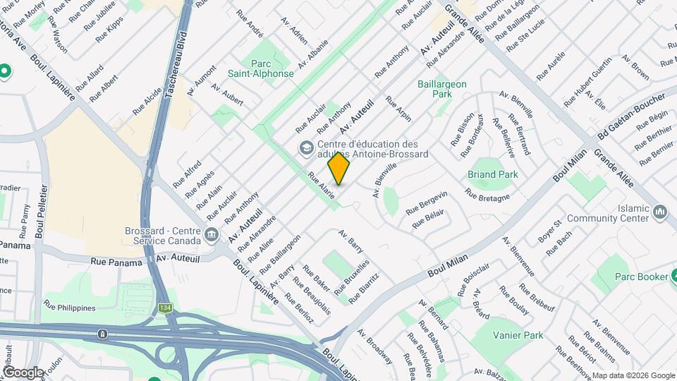 6410 Baillargeon Rue Map and Location Details