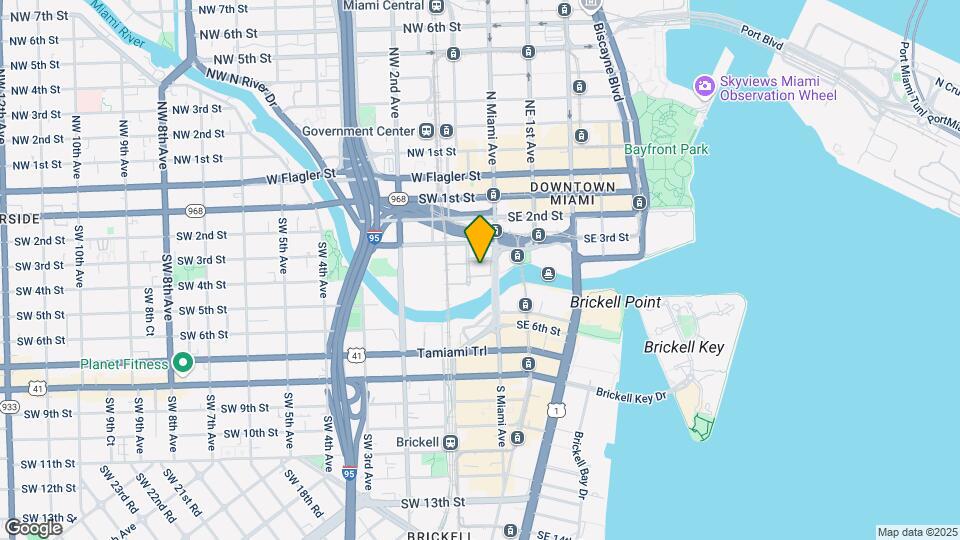 350 S Miami Ave, Unit 2111 Map and Location Details