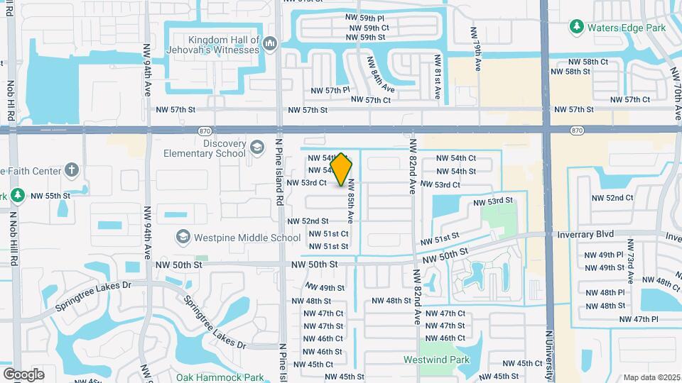 8521 NW 53rd St Map and Location Details