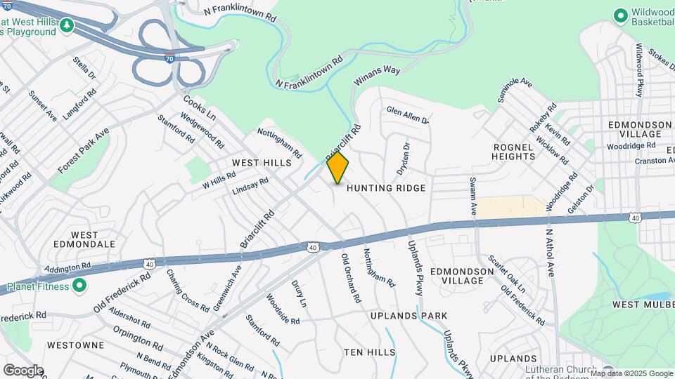 709 Nottingham Rd Map and Location Details