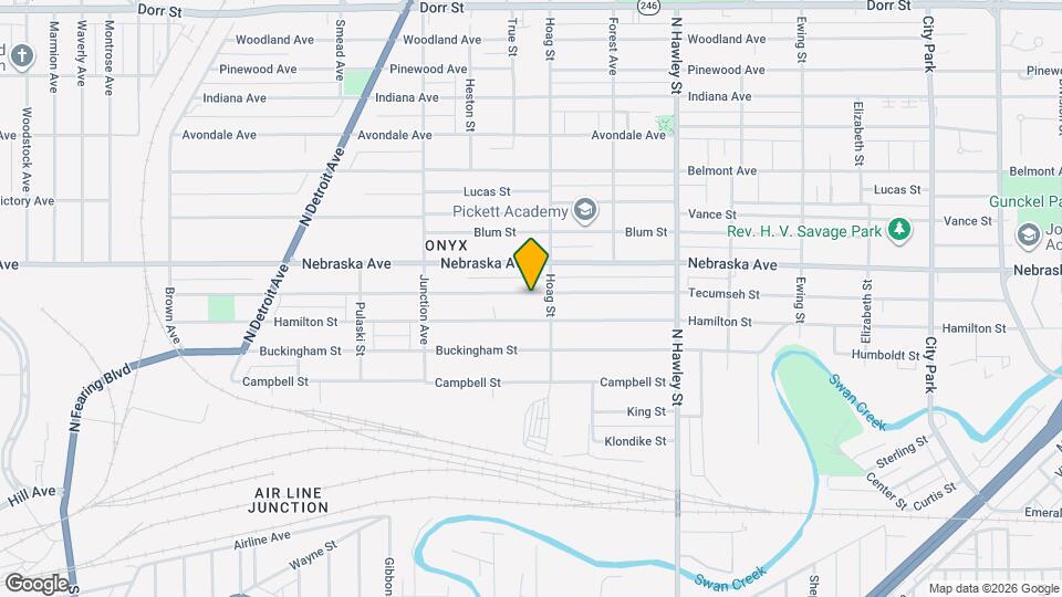 1217 Tecumseh St Map and Location Details