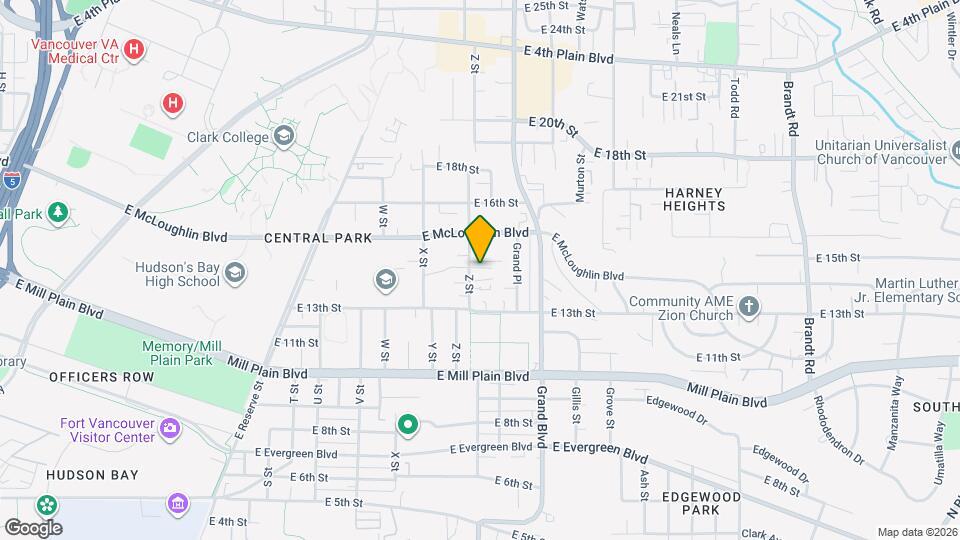 1335 Z St Map and Location Details