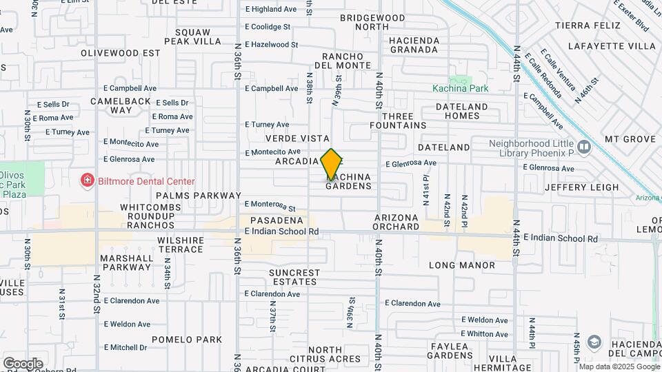 3829 E Heatherbrae Dr Map and Location Details