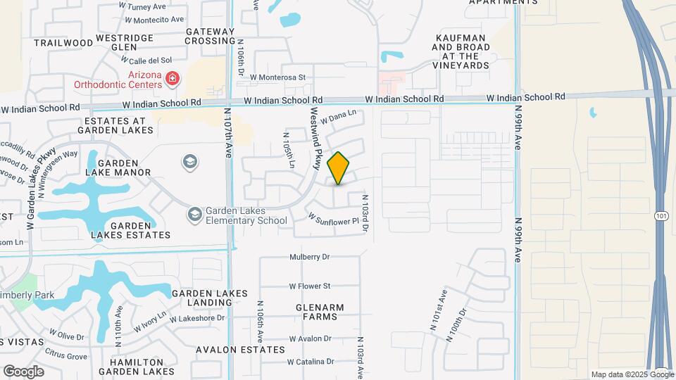 3623 N 104th Dr Map and Location Details