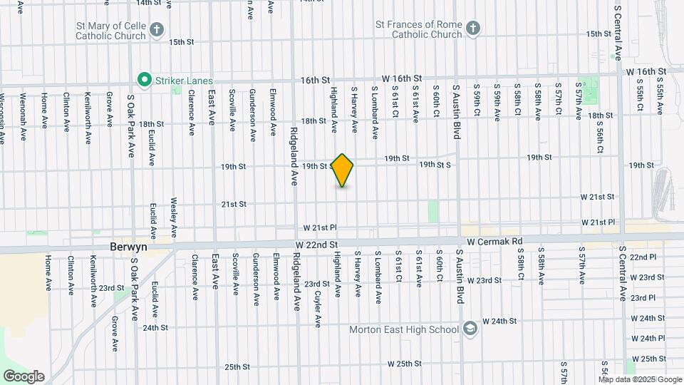 1933 Highland Ave Map and Location Details