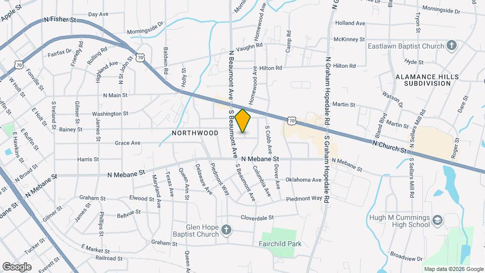 1412 Cedar Ave Map and Location Details