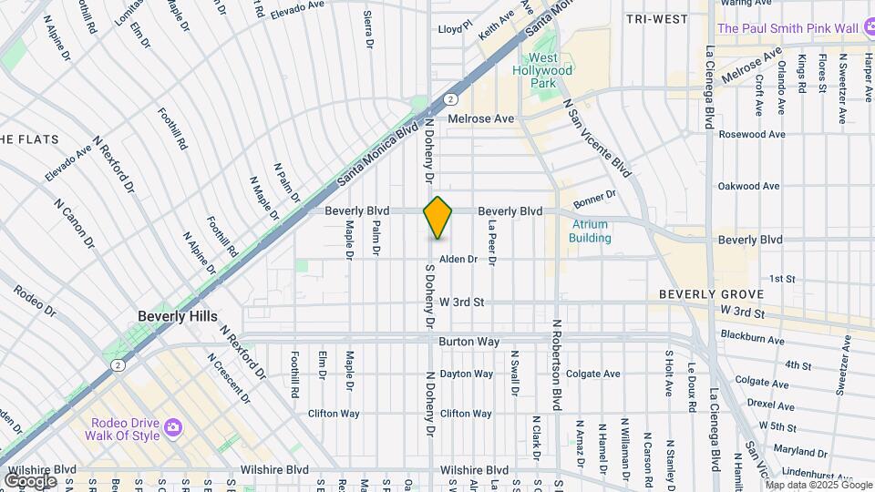114 N Doheny Dr Mapa y Detalles de la Ubicación