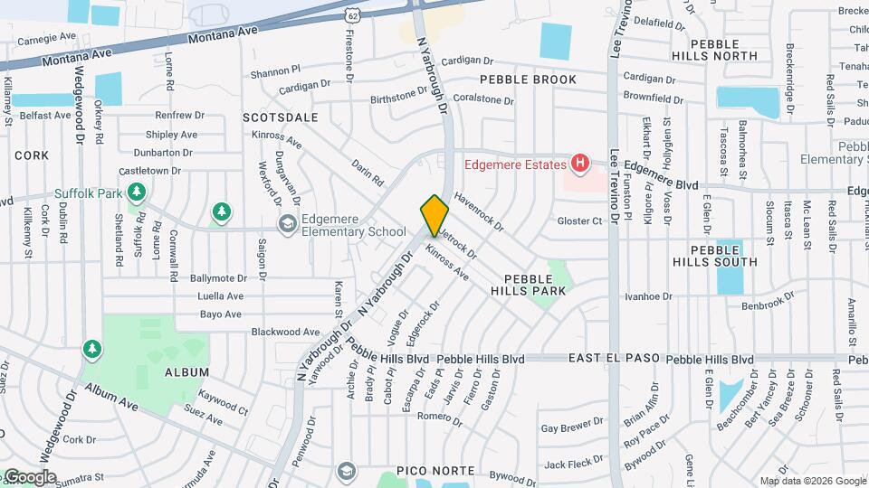 10605 Kinross Ave Map and Location Details