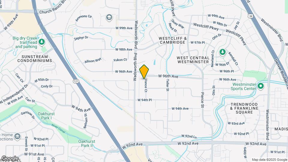 9561 Vance Ct Map and Location Details